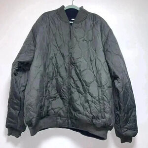 Sean John Quilted Bomber Jacket in Olive